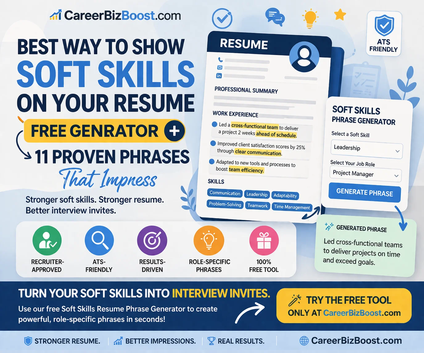 Best way to show soft skills on resume example with HR feedback