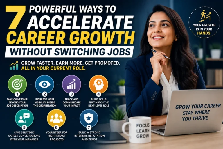 career growth without switching jobs using proven strategies to get promoted and increase salary in current role